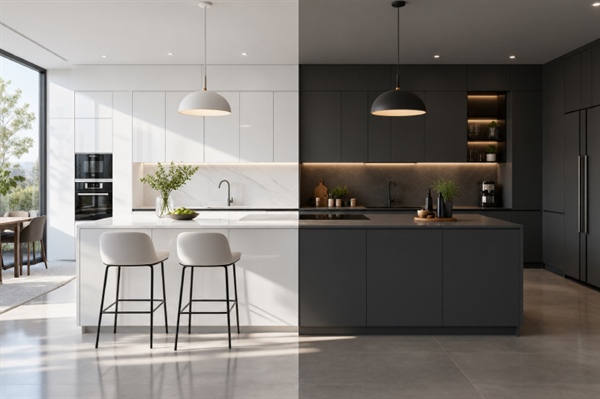 کابینت مات یا براق؟ تفاوت‌ها، مزایا و انتخابی که پشیمان نشوید