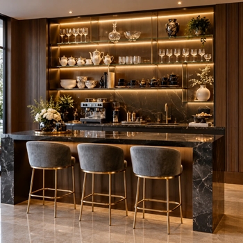 میز بار روکش چوب - تصویر 2